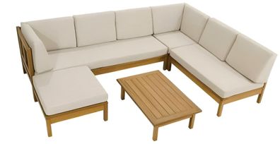 Sofagarnitur L-Form (Ecksofa + Couchtisch + Hocker) – Komfort für Ihr Heim
