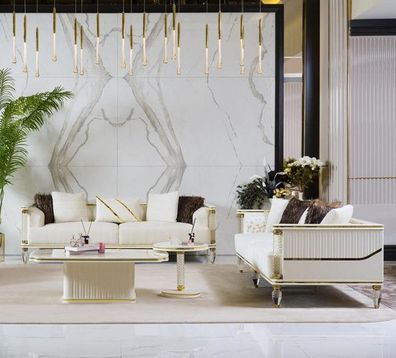 Wohnzimmer Set 3 + 3+2x Couchtisch – Für Ihre Wohnräume: Komfort und Stil vereint