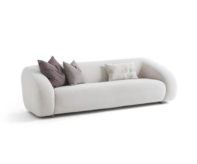 Stilvolle Wohnzimmer Couch Designer Textilsofa Polster Dreisitzer