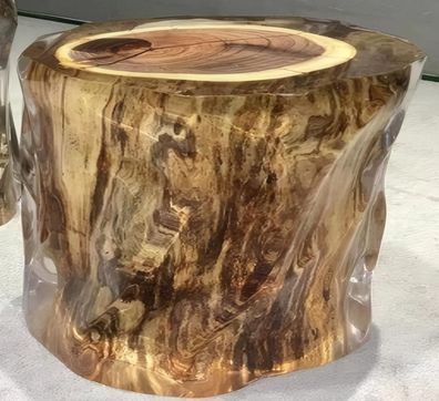 Hellbrauner Epoxidtisch Designer Wohnzimmer Beistelltische Harzmöbel