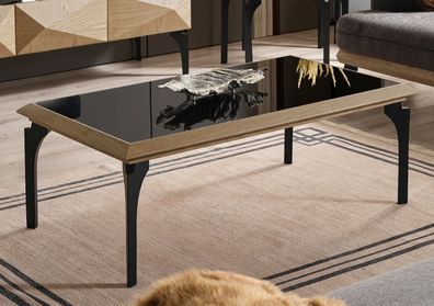 Schwarzer Wohnzimmer Couchtisch Designer Holztisch Kaffeetische