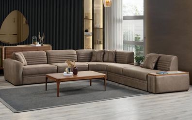 Exklusives Ecksofa Designer Polstergarnitur Moderne L-Form Couch