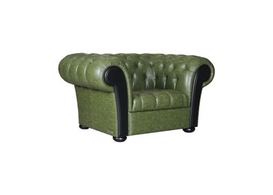 Moderner Chesterfield Ledersessel Wohnzimmer Edler Loungesessel