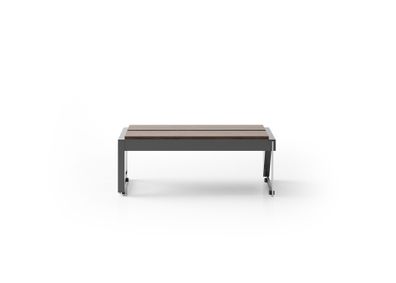 Moderner Brauner Couchtisch Rechteckiger Wohnzimmer Holztisch