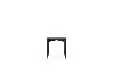 Eleganter Schwarzer Beistelltisch Designer Kaffeetische Holzmöbel