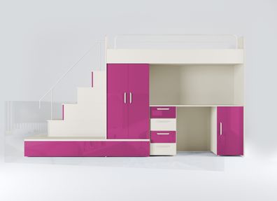 Hochbett aus Massivholz – Kompakte Lösung für mehr Stauraum im Raum