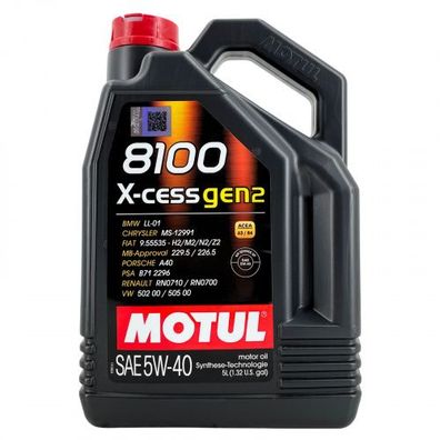 Motul 8100 X-cess GEN2 5W-40 5 Liter