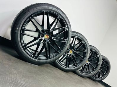 Original 22 Zoll RS Spyder Sommerräder + RDKS 95C601025AD Schwarz Matt 8mm