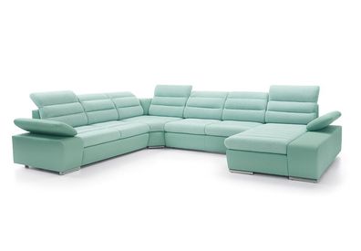 Wohnlandschaft Ecksofa U-form Eckcouch mit Schlaffunktion Sofa Couch