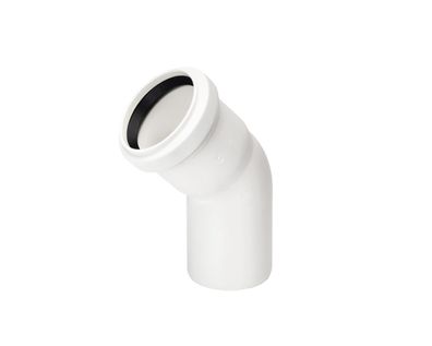 Conel Drain Bogen DN 32 30 Grad mit einer Muffe