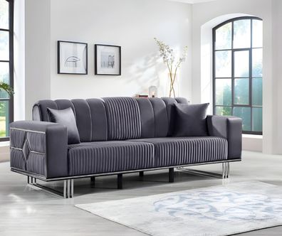 Textil Sofa 3 Sitzer Sofa Polster Sofas Design Couch Mobel Dreisitzer Neu