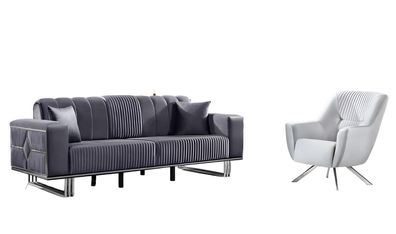 Sofagarnitur Wohnlandschaft Sitzgruppe Polstergarnitur Sofa Couchgarnitur Set 31