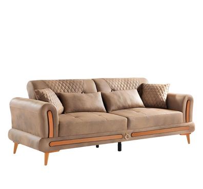 Ledersofa Couch Wohnlandschaft Garnitur Design Modern Sofas Sofa 3 Sitzer