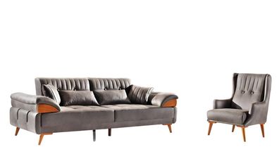 Sofagarnitur Sitzgruppe Wohnlandschaft Polstergarnitur Sofa Couchgarnitur Set 31