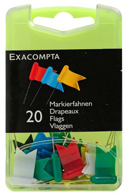 Markierfahnen 18x10mm sortiert 20St