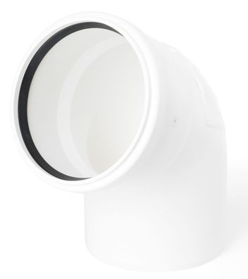 Conel Drain Bogen DN 50 67 Grad mit einer Muffe