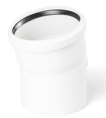 Conel Drain Bogen DN 90 15 Grad mit einer Muffe