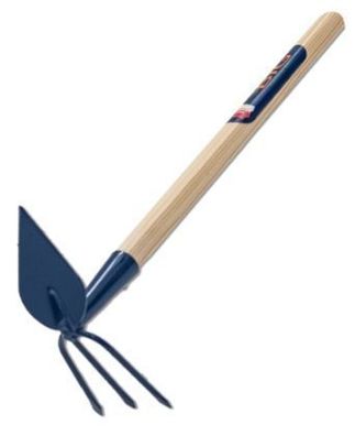 Dopellhacke 3 Zinken Und Herzblatt Klein Gartenhacke Unkrauthacke Holzgriff 35cm