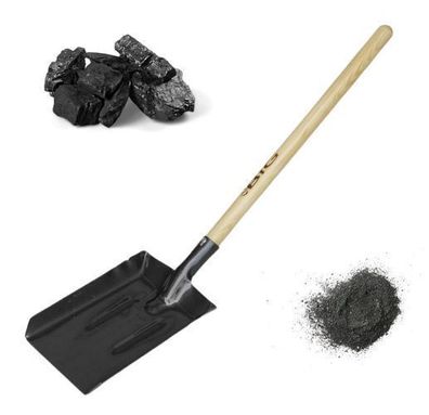 Kohlenschaufel Ascheschaufel Hand Stahl Schaufel Mit Lackiert Holzstiel 80cm