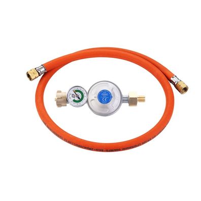 Cadac Gasdruckregler Überdruckregler Überlaufregler 50 mbar mit Schlauch 1/4'' BSP L