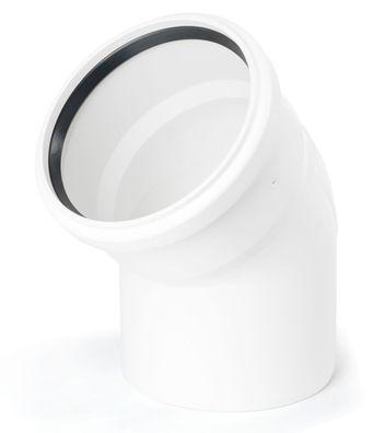 Conel Drain Bogen DN 90 45 Grad mit einer Muffe