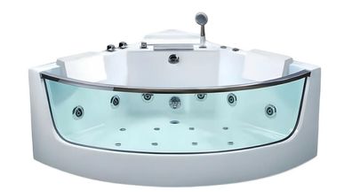 Luxuswanne Massage Badewanne Whirlpool Whirlwanne Hydromassagewanne 138x138 cm