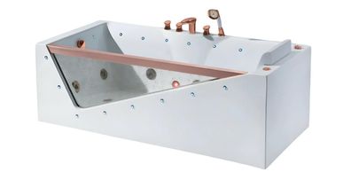 Bad Luxuswanne Blubberbad Whirlpool Badewanne Wellnesswanne Wanne 170x80 cm