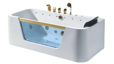 Acrylwanne Whirlpool Pflegewanne Massage-Badewanne Wellnesswanne 170x80 cm