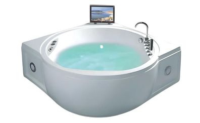 Acrylwanne Whirlpool Blubberbad Hydromassagewanne Spa-Bad Whirlwanne 154x154 cm