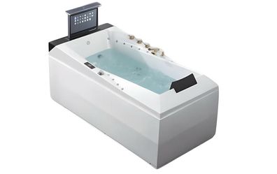 Acrylwanne Whirlpool Massage-Badewanne Luxuswanne Wellnesswanne 173x80 cm