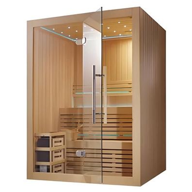 Sauna Holzsauna Saunakabine Spa-Kabine Saunaraum Designsauna 150x120 cm