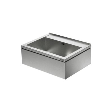 KUNe NOVUM 60 geschliffen (K320), Ausgussbecken Edelstahl 69 x 51,5 x 25 cm