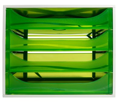 ECOBOX open ECO grau/apfelgrün Tz