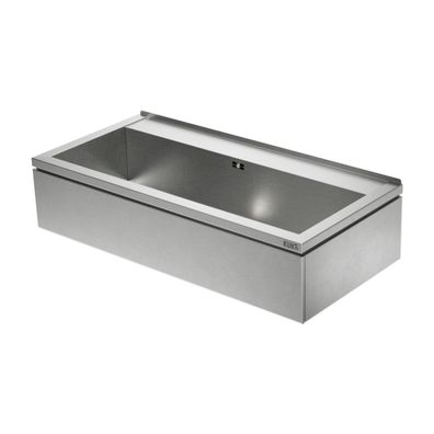 KUNe NOVUM 100 geschliffen (K320), Ausgussbecken Edelstahl 109 x 51,5 x 25 cm