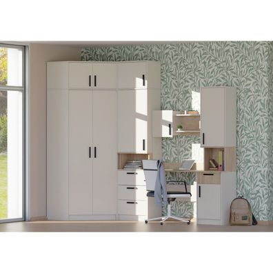 Möbelset GRANT Set 26C Schreibtisch Kommode Regal, Jugendzimmer Arbeitszimmer