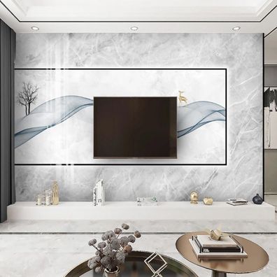 Luxus 3D Hintergrund - Graue Geometrie & Marmoroptik Wanddekoration 7212