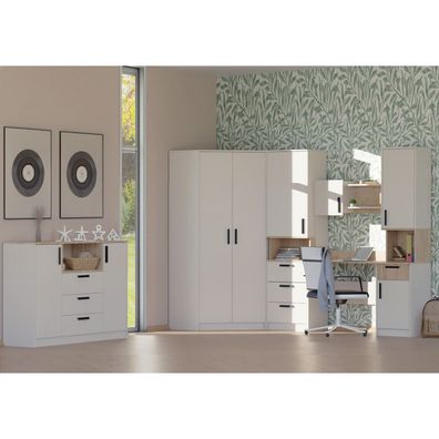 Möbelset GRANT Set 27C Schreibtisch Kommode Regal, Jugendzimmer Arbeitszimmer