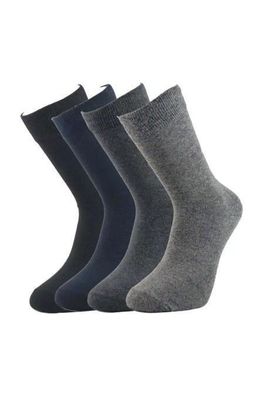 12er Pack Herren Business Socken Baumwolle Schwarz Blau Grau Hellgrau E-28