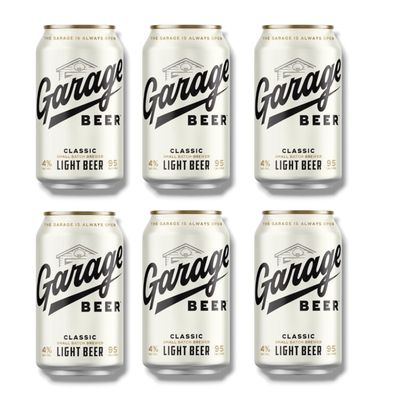Garage Beer Classic 6 x 0,35l- American Light Lager Bier 4 % Vol