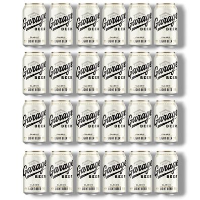 Garage Beer Classic 24 x 0,35l- American Light Lager Bier 4 % Vol