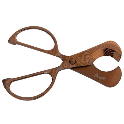 Angelo Zigarrenschere / Zigarren-Schere, 11,5 cm, Edelstahl, rotgold