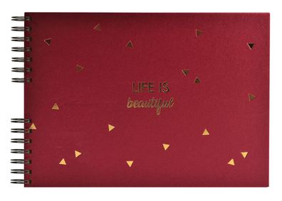 Spiralalbum 50S sw 32x22 LIFE rot