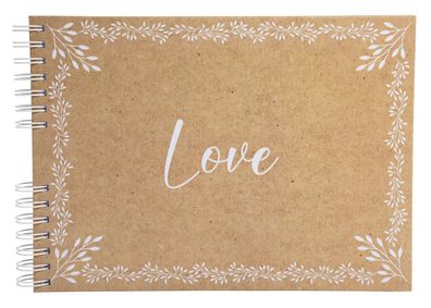 Spiralalbum 50S weiß 32x22cm Kraft