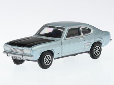 Ford Capri MK1 blue mink Haube schwarz Modellauto 76CP004 Oxford 1:76