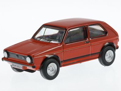 VW Golf 1 GTI mars rot Modellauto 76GF001 Oxford 1:76