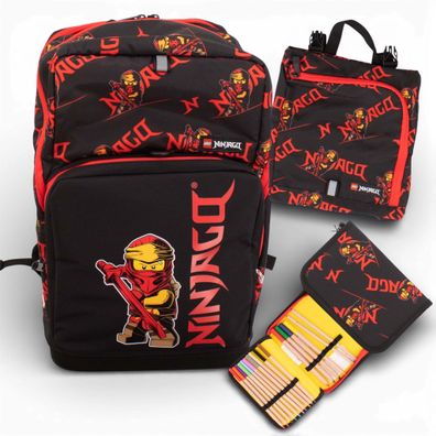 Lego Ninjago Schultasche 3-in-1-Set Ranzen Sporttasche Federmäppchen