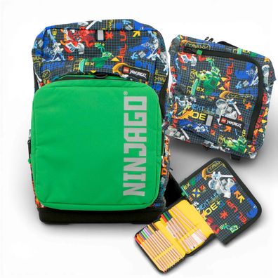 Lego Ninjago Schultasche 3-in-1-Set Ranzen Sporttasche Federmäppchen