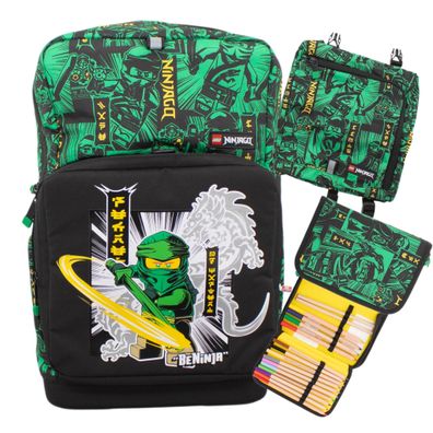 Lego Ninjago Schultasche 3-in-1-Set Ranzen Sporttasche Federmäppchen