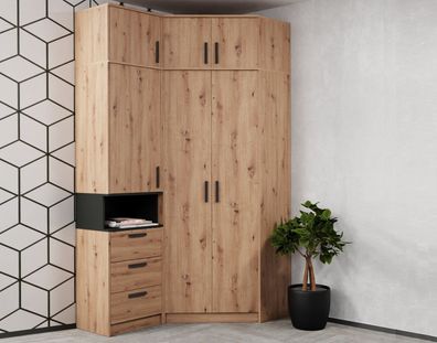 Möbelset GRANT Set 12A - Hochschrank, Regal Schlafzimmer, Wohnzimmer