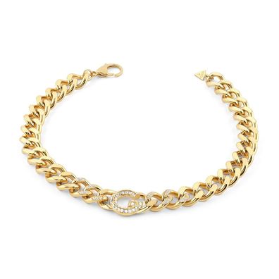 Guess Schmuck Damen-Kette Pavée Goldfarben JUBN05432JWYGT/U